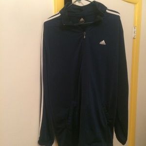 Men's Adidas Track Jacket Navy, Large